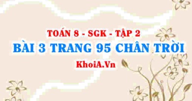 Bài 3 trang 95 Toán 8 Chân trời sáng tạo Tập 2